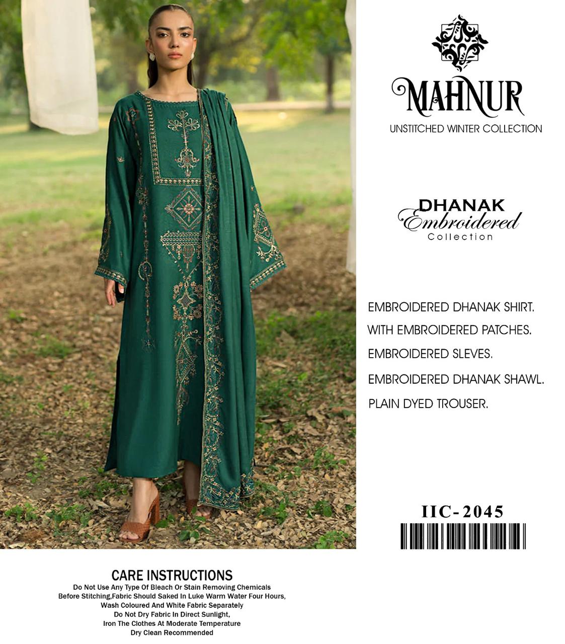 WINTER UNSTICHED DHANAK 3 PC