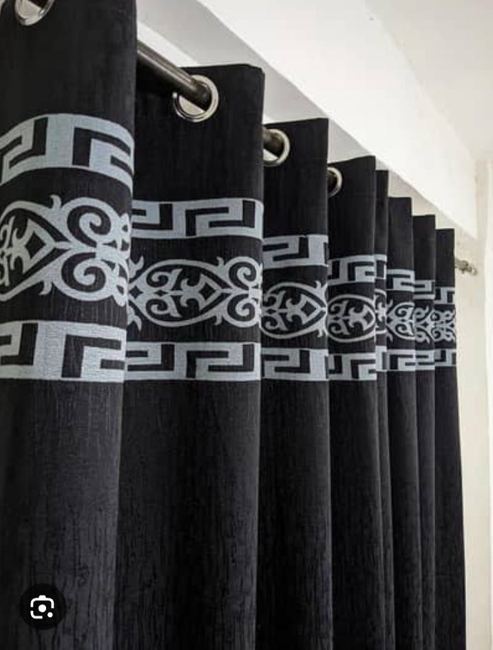 ✨ Velvet Curtain – Laser Design ✨(Ultra Soft)