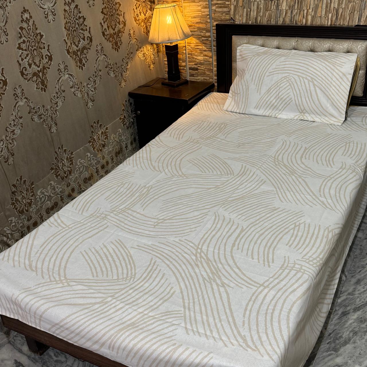 Single bedsheets export cotton