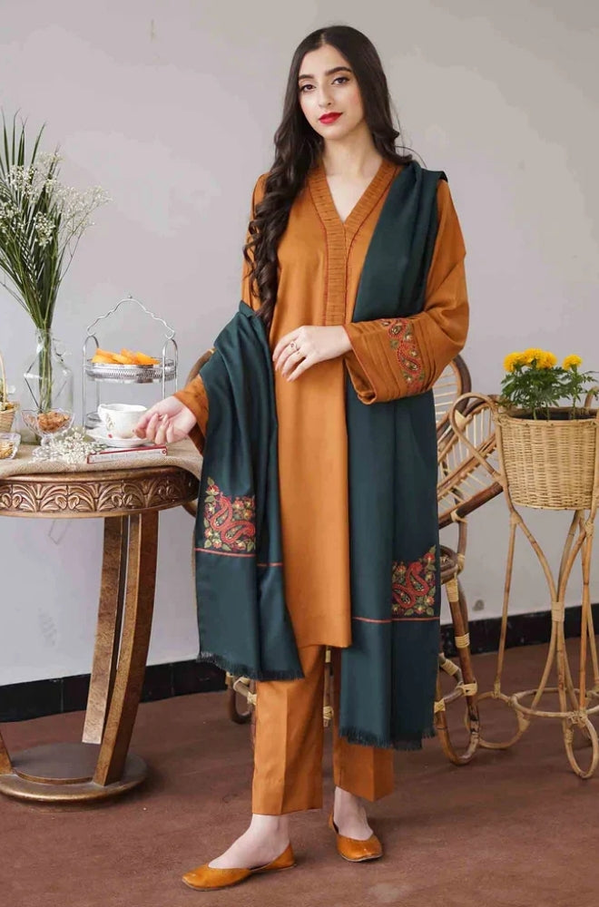 WINTER UNSTICHED DHANAK 3 PC