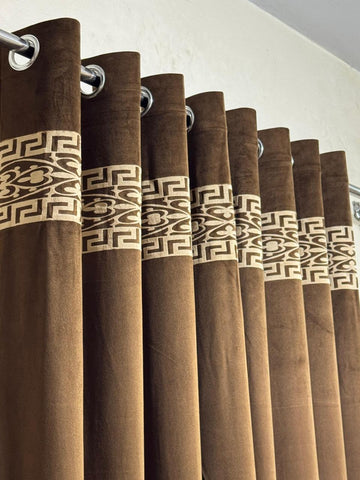 (Copy) ✨ Velvet Curtain – Laser Design ✨(Ultra Soft)