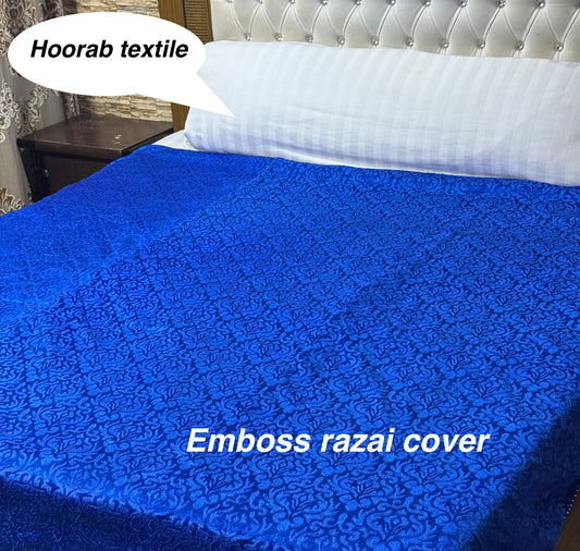 King Size Emboss Razai Cover – Premium Textured Bedding