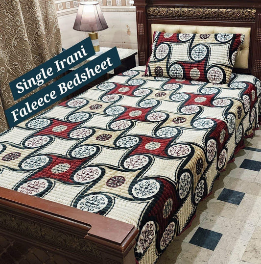 Single Fleece Bedsheet – Pair (2 Pieces) | Winter Soft & Cozy