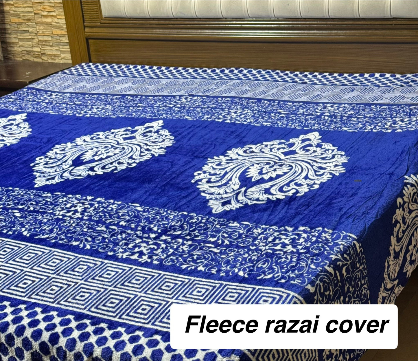() Luxury  Fleece Razai Cover – Extra Warm & Comfortable