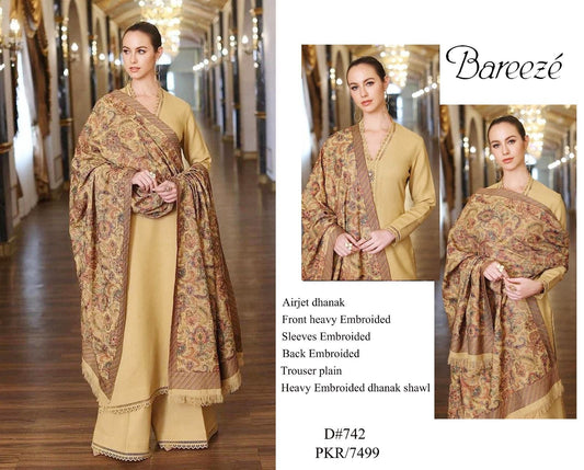 Bareeeza 3 pc unstitched