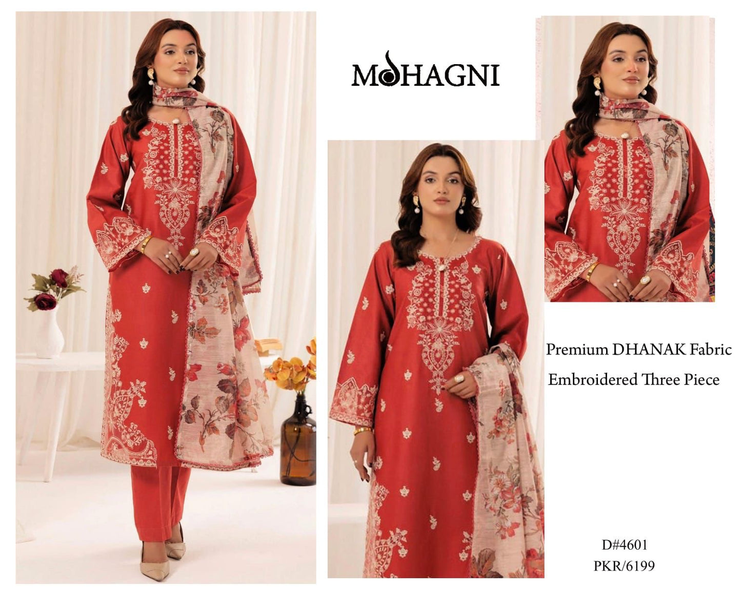 3 pc unstitched winter stuff dhanak