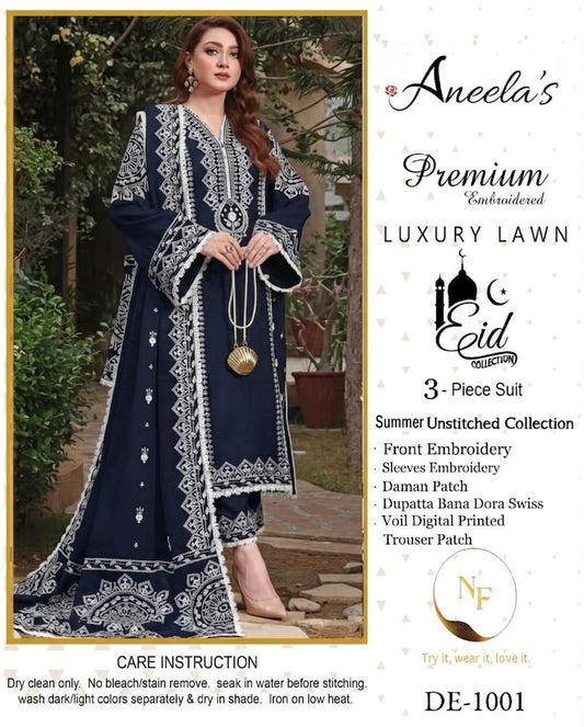 Summer Bloom – Embroidered Lawn (Copy)