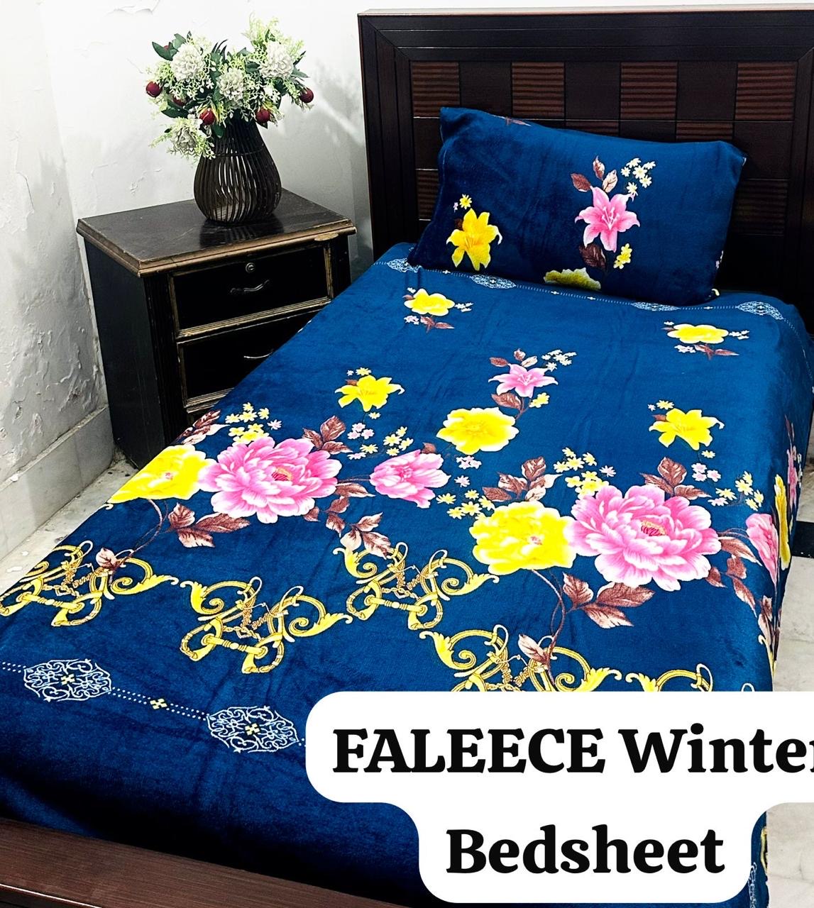 Single Fleece Bedsheet – Pair (2 Pieces) | Winter Soft & Cozy