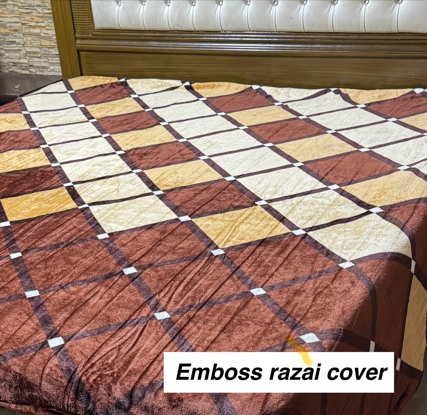 ) Luxury  Fleece Razai Cover – Extra Warm & Comfortable