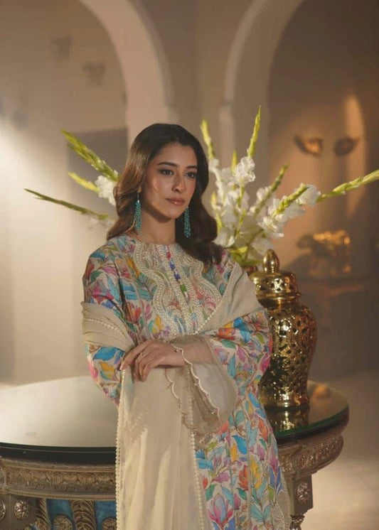 Silk printed lawn collection