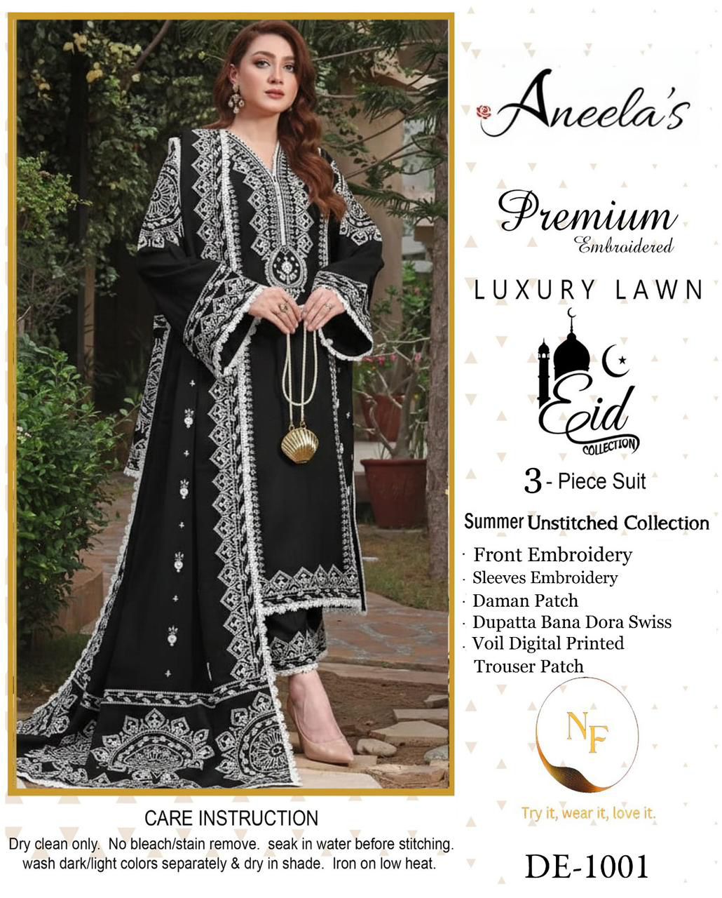 Summer Bloom – Embroidered Lawn