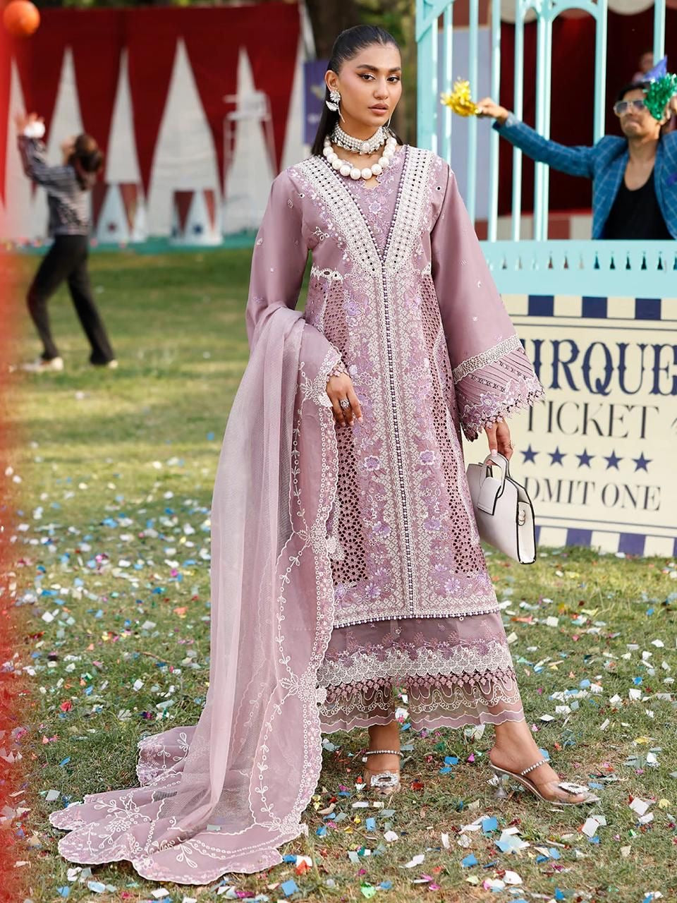 Bin Ilayas brand UNSTITCHED LAWN 3PC