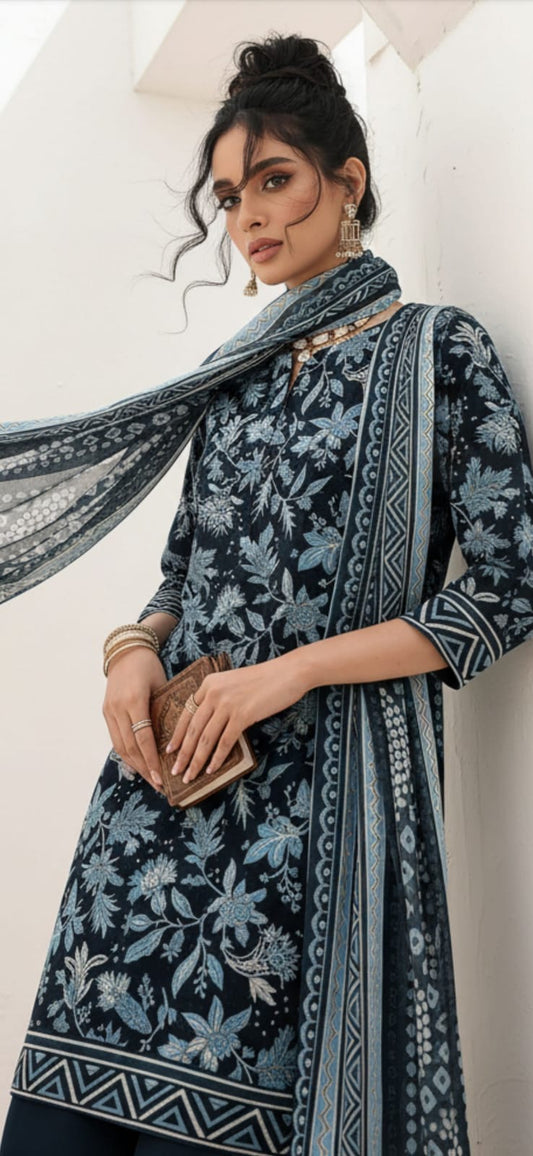 Summer Bloom – Embroidered Lawn