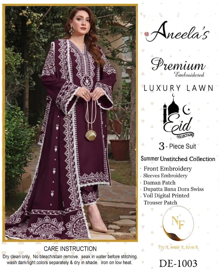 Summer Bloom – Embroidered Lawn