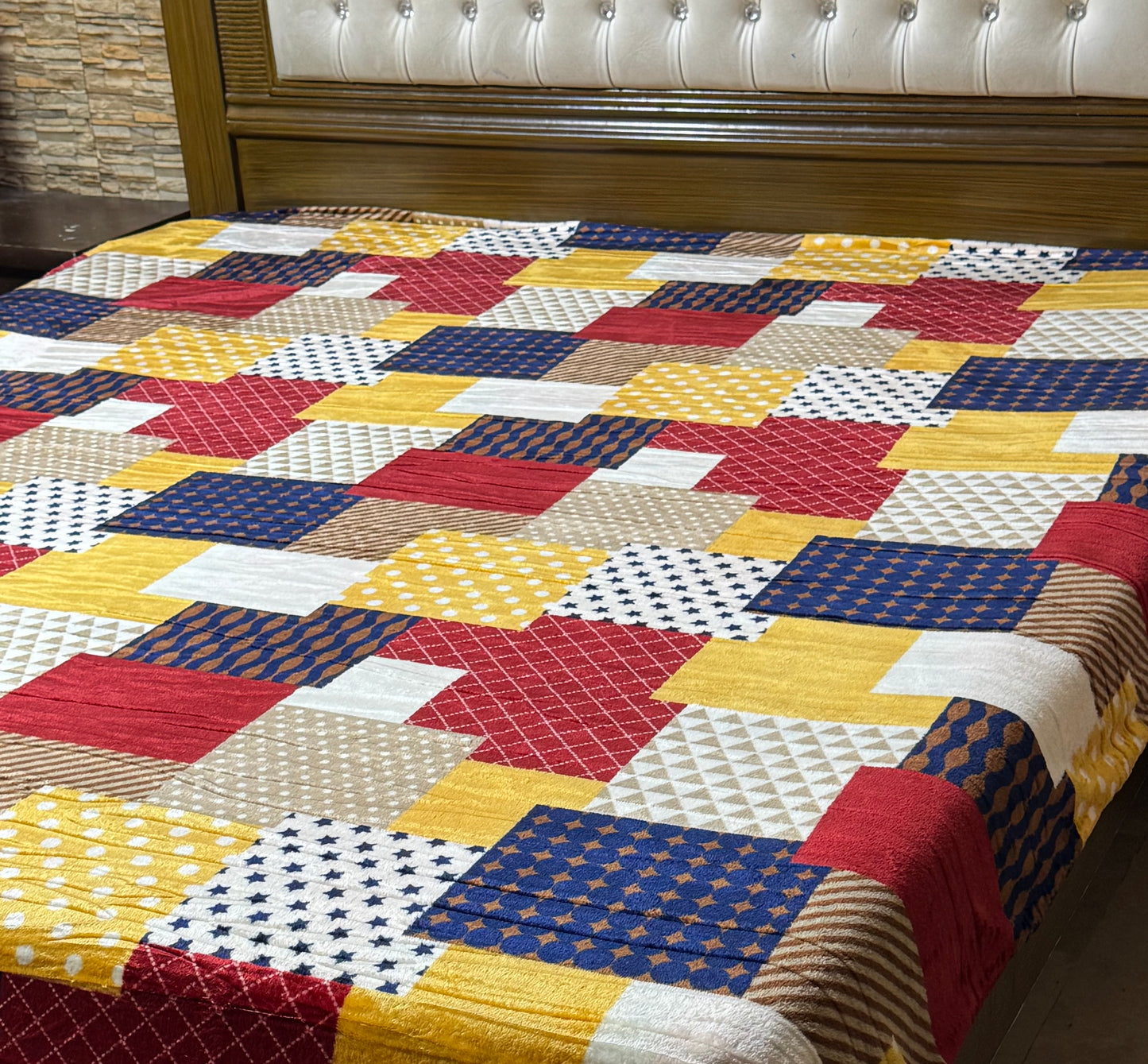 () Luxury  Fleece Razai Cover – Extra Warm & Comfortable