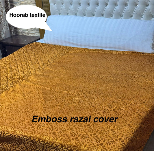 King Size Emboss Razai Cover – Premium Textured Bedding