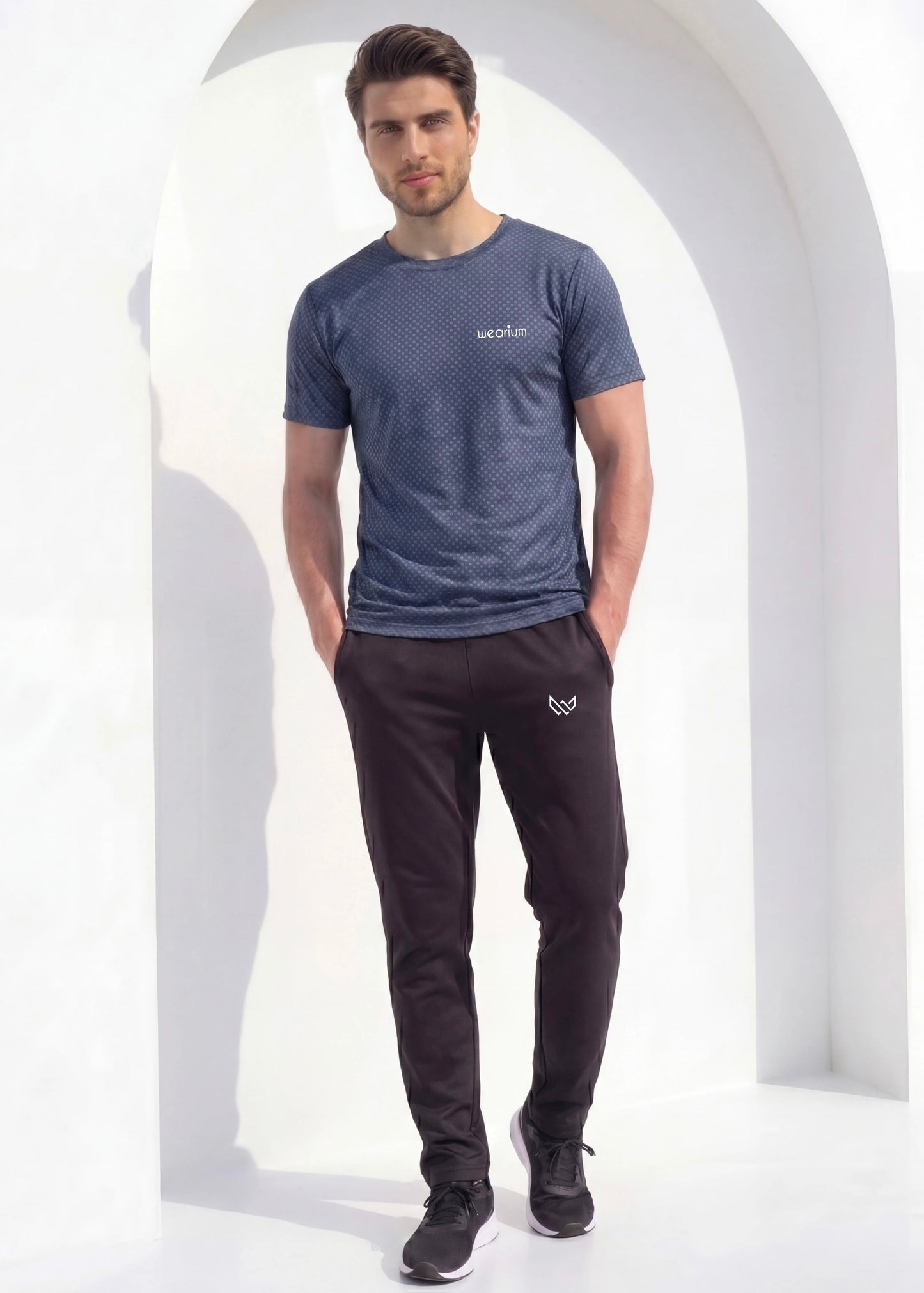 Box Knit Navy - Premium Tracksuit