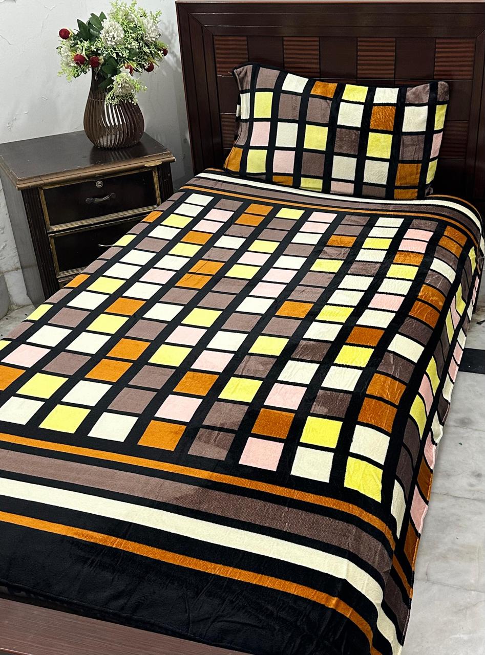 Single Fleece Bedsheet – Pair (2 Pieces) | Winter Soft & Cozy