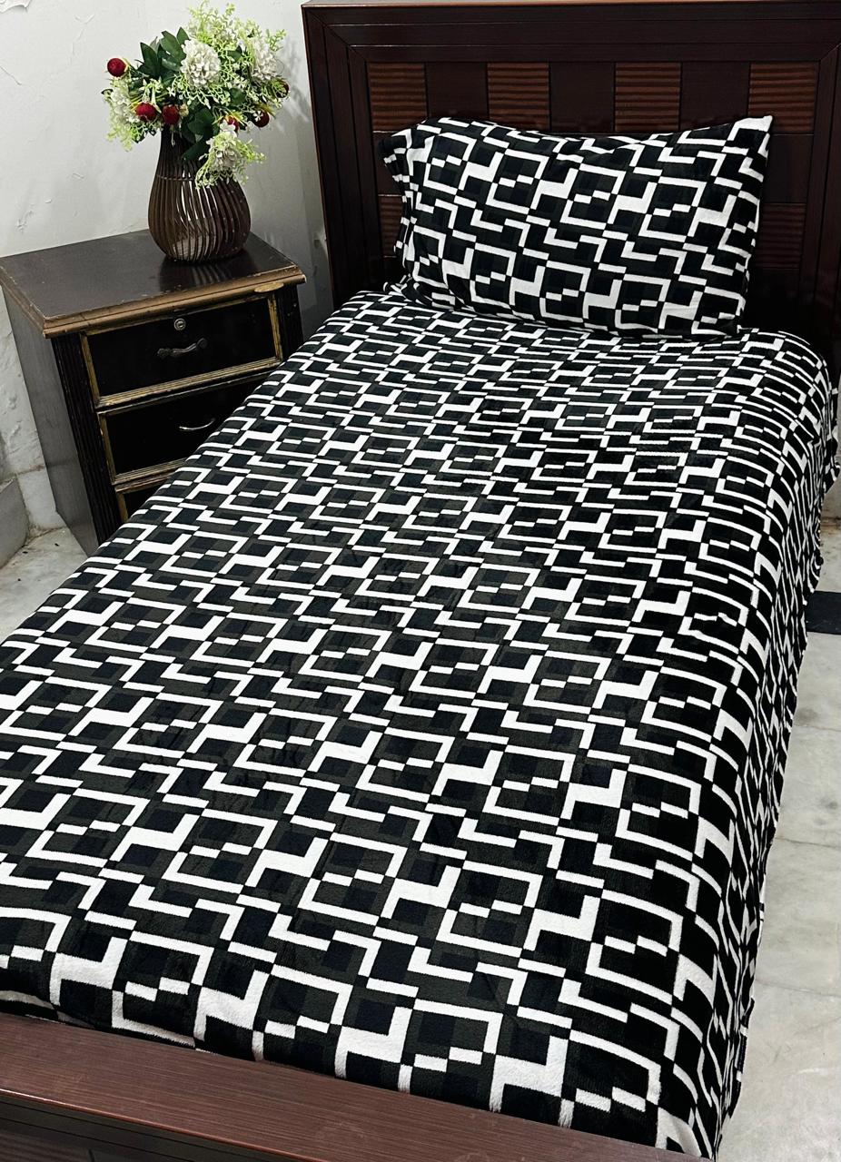 Single Fleece Bedsheet – Pair (2 Pieces) | Winter Soft & Cozy