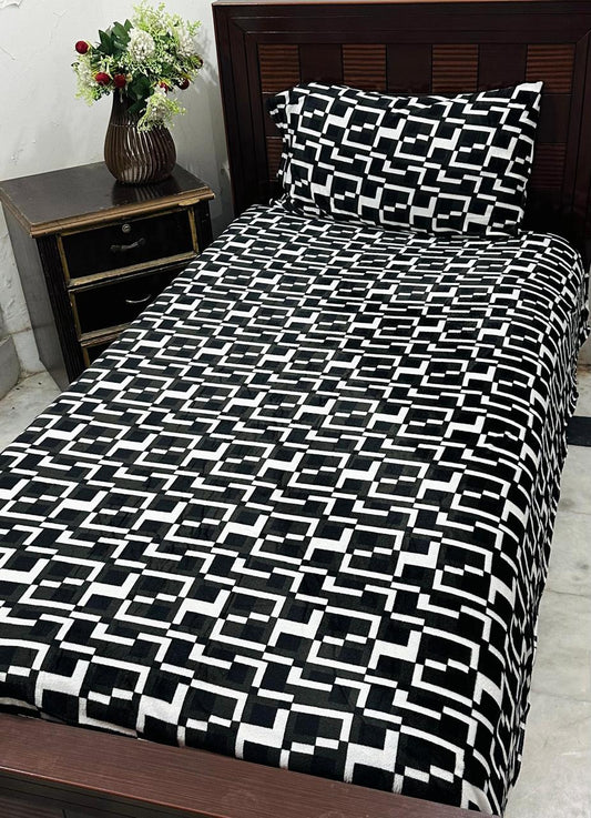 Single Fleece Bedsheet – Pair (2 Pieces) | Winter Soft & Cozy