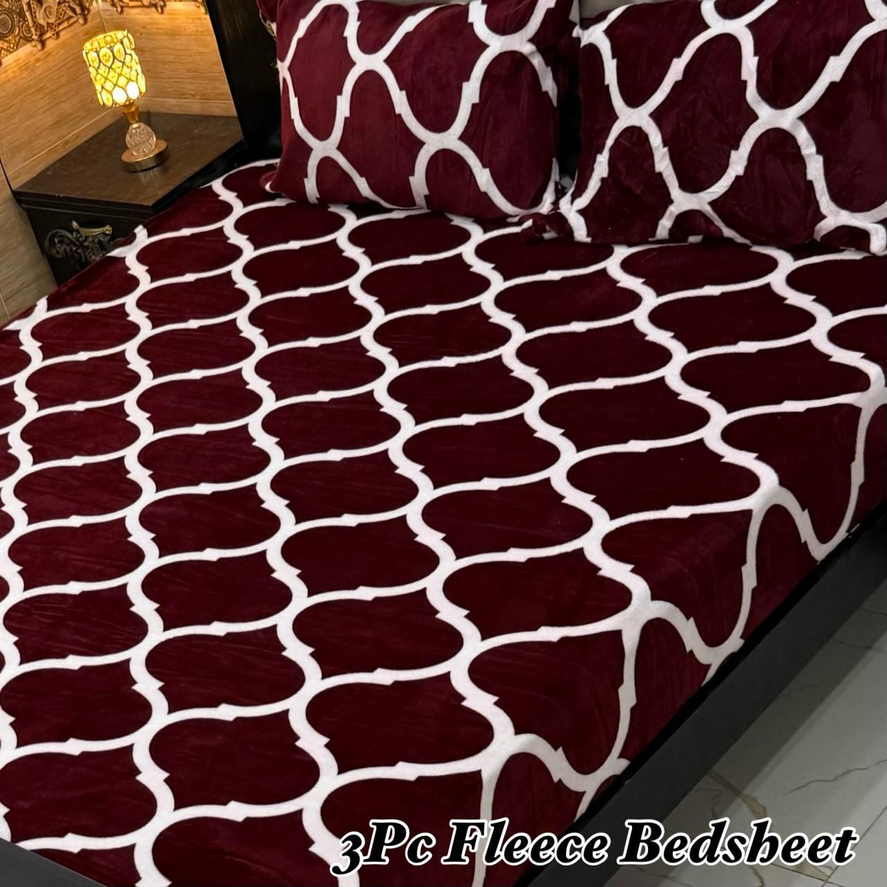 3PCS Flees Bedsheet Design 8867