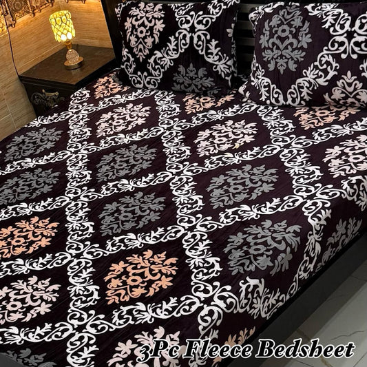 3PCS Flees Bedsheet Design 8861