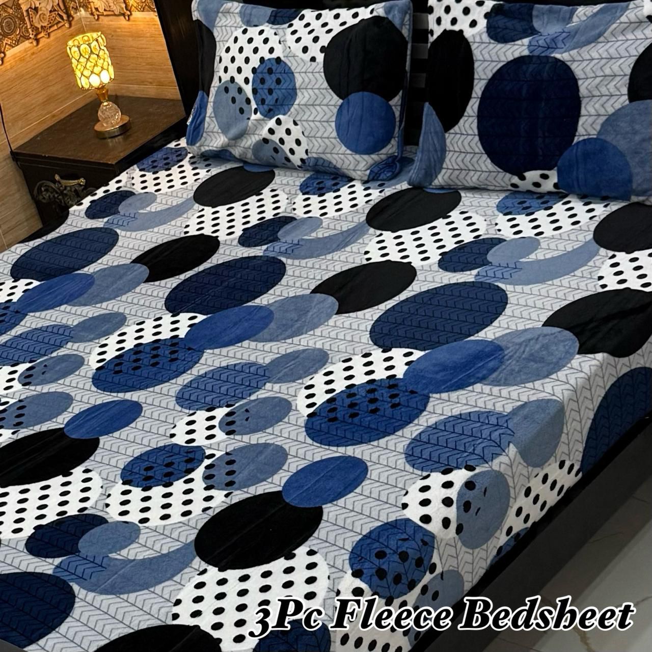 3PCS Flees Bedsheet Design 8847