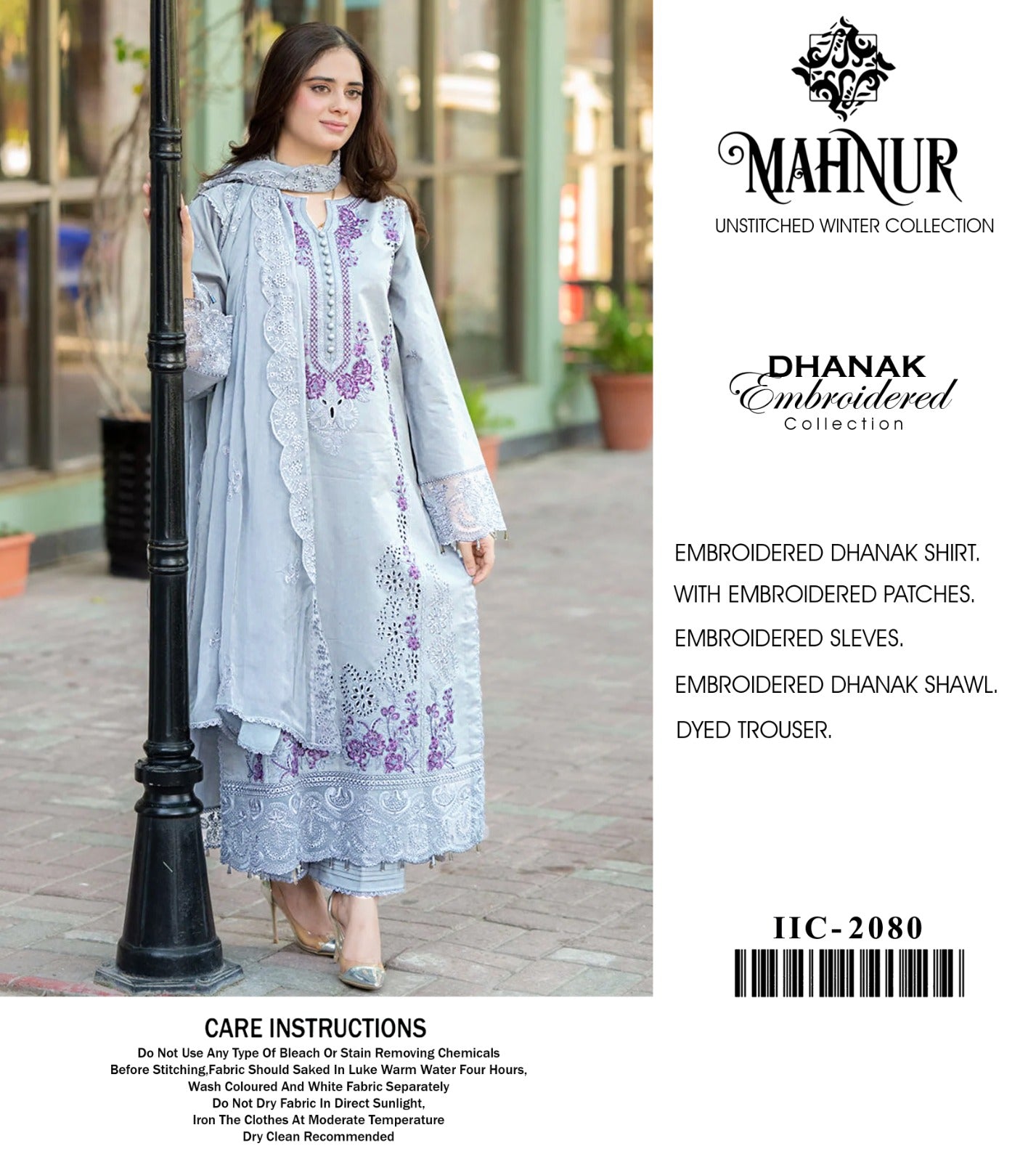 WINTER UNSTICHED DHANAK 3 PC