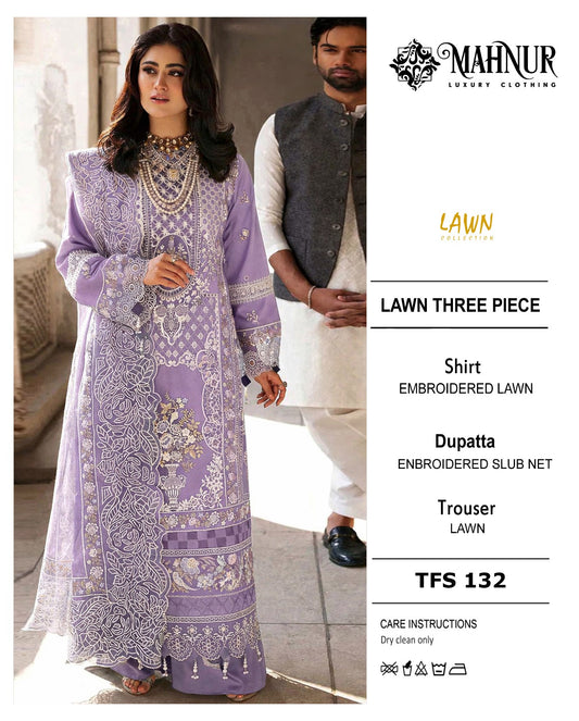 Summer Bloom – Embroidered Lawn