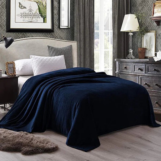 Flannel Fleece plain blanket