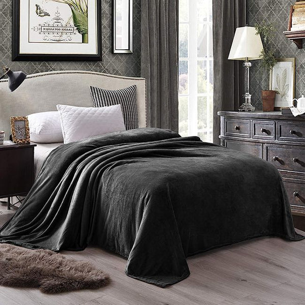 Flannel Fleece plain blanket