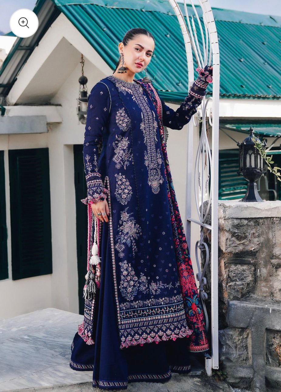 HANIA AMIR EMBROIDED LAWN 3PC WITH DIAMOND DIGITAL PRINT DUPATTA BIC_1051