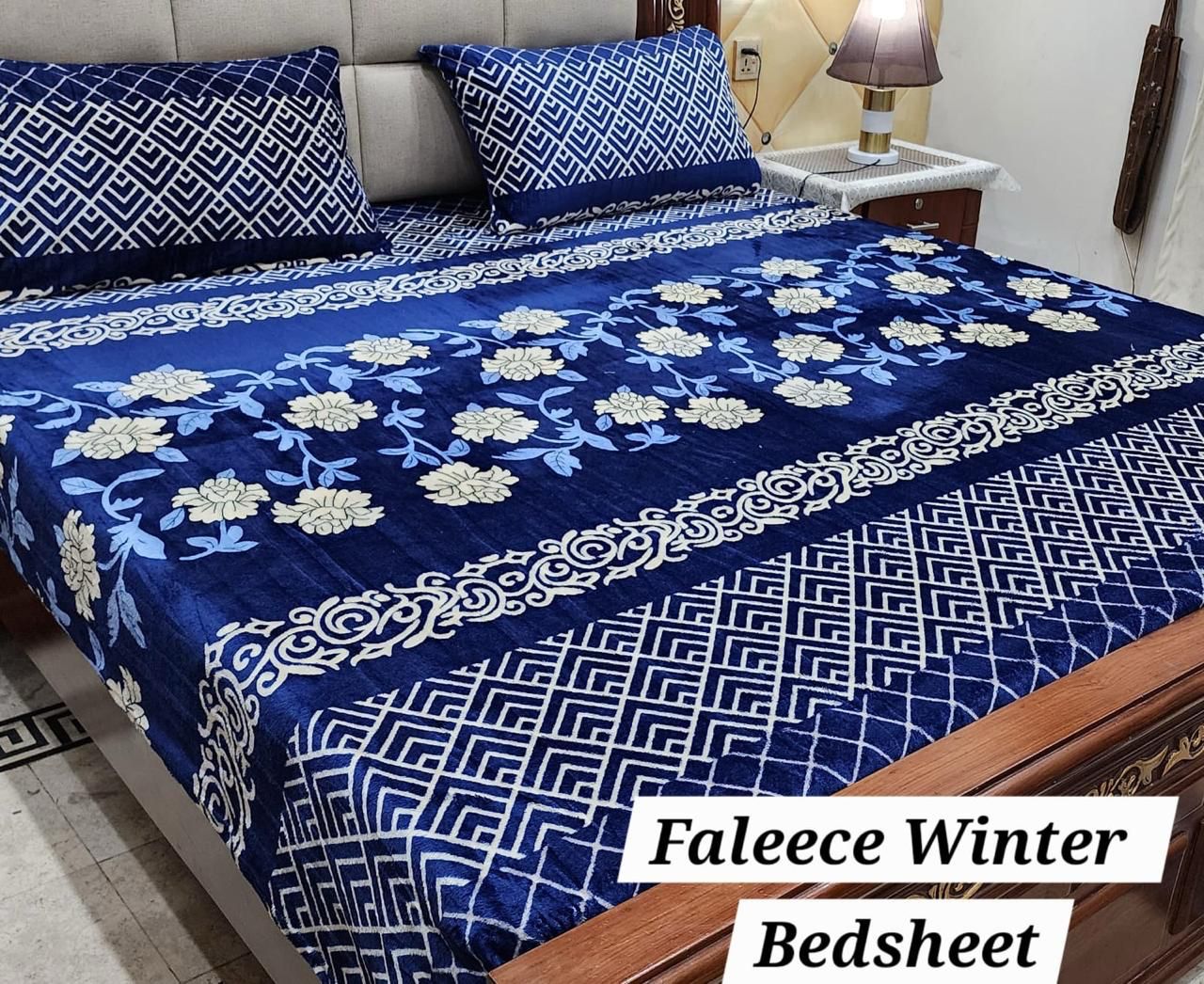3PCS Flees Bedsheet Design 8842