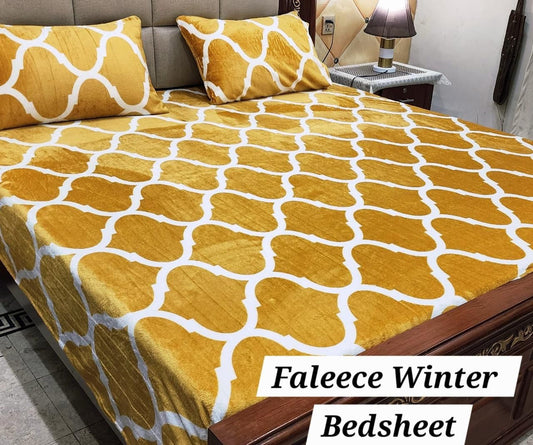 3PCS Flees Bedsheet Design 8841