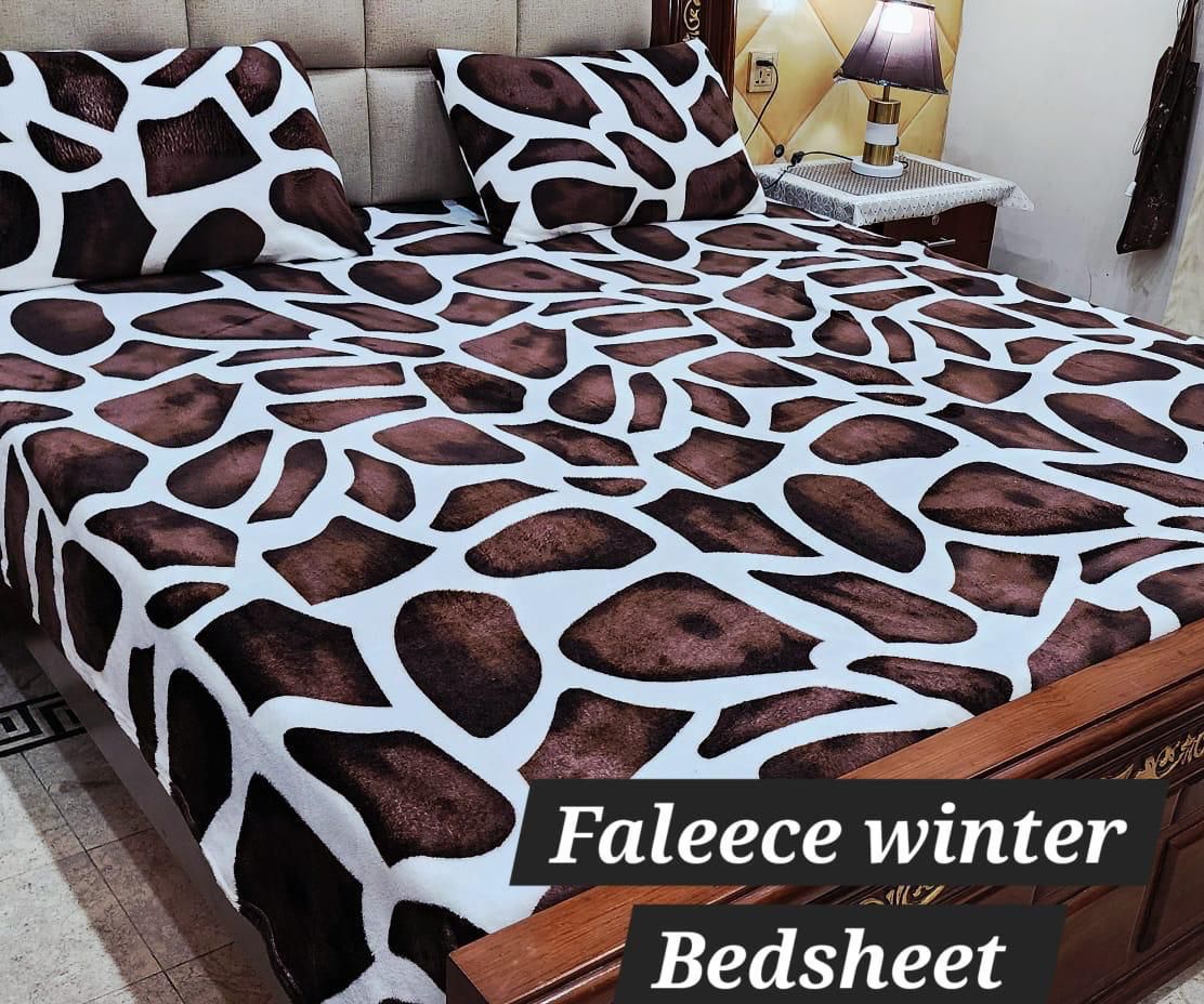 3PCS Flees Bedsheet Design 8836