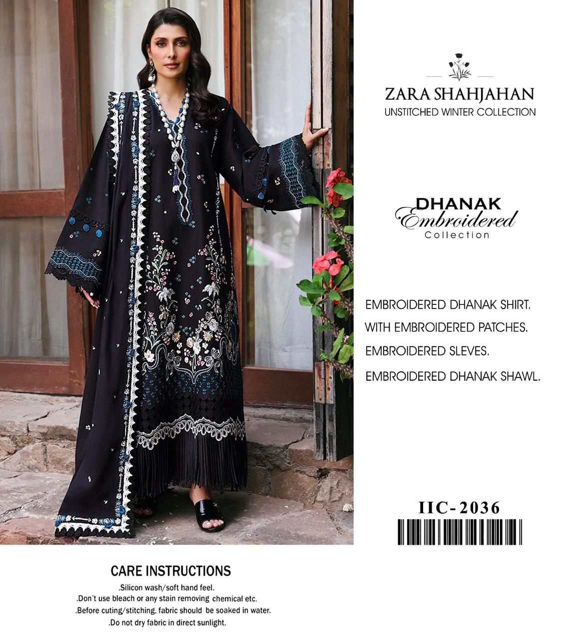 WINTER UNSTICHED DHANAK 3 PC