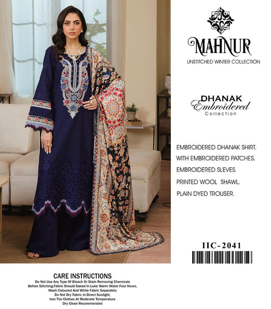 WINTER UNSTICHED DHANAK 3 PC