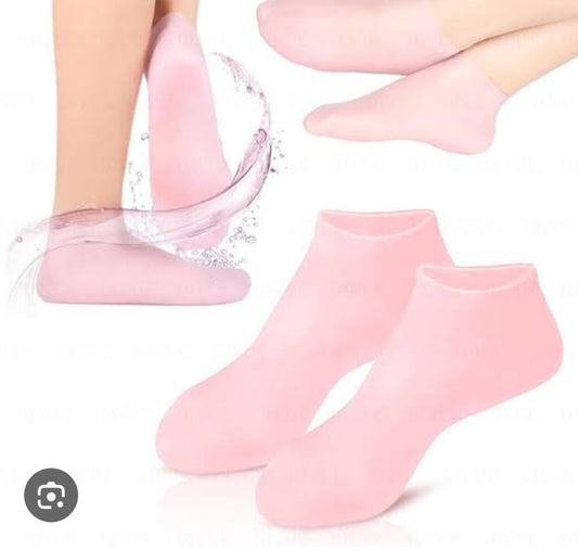 Silicon moisturizing socks