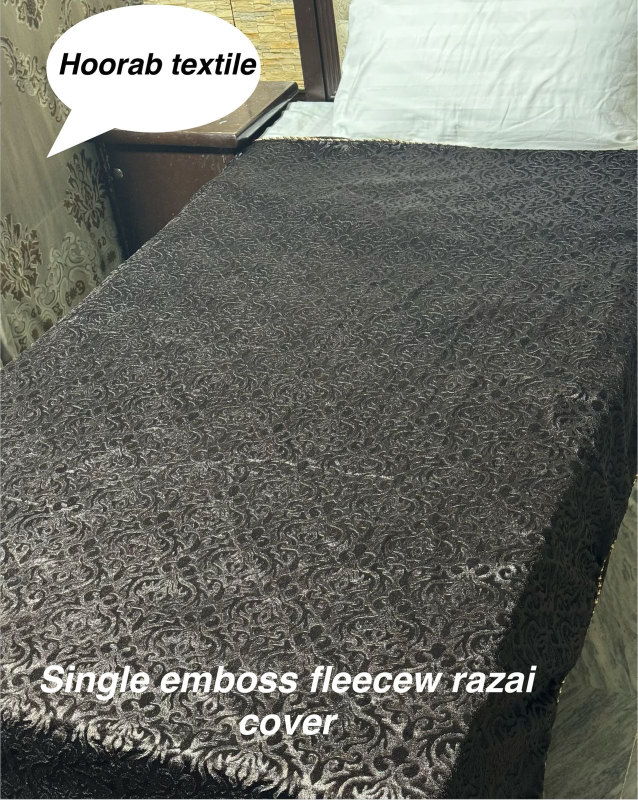 Single embose velvet