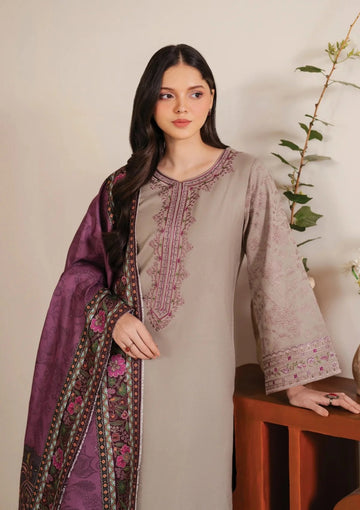 Garnet Embroidered Lawn Three Piece Shahmina (Lawn)