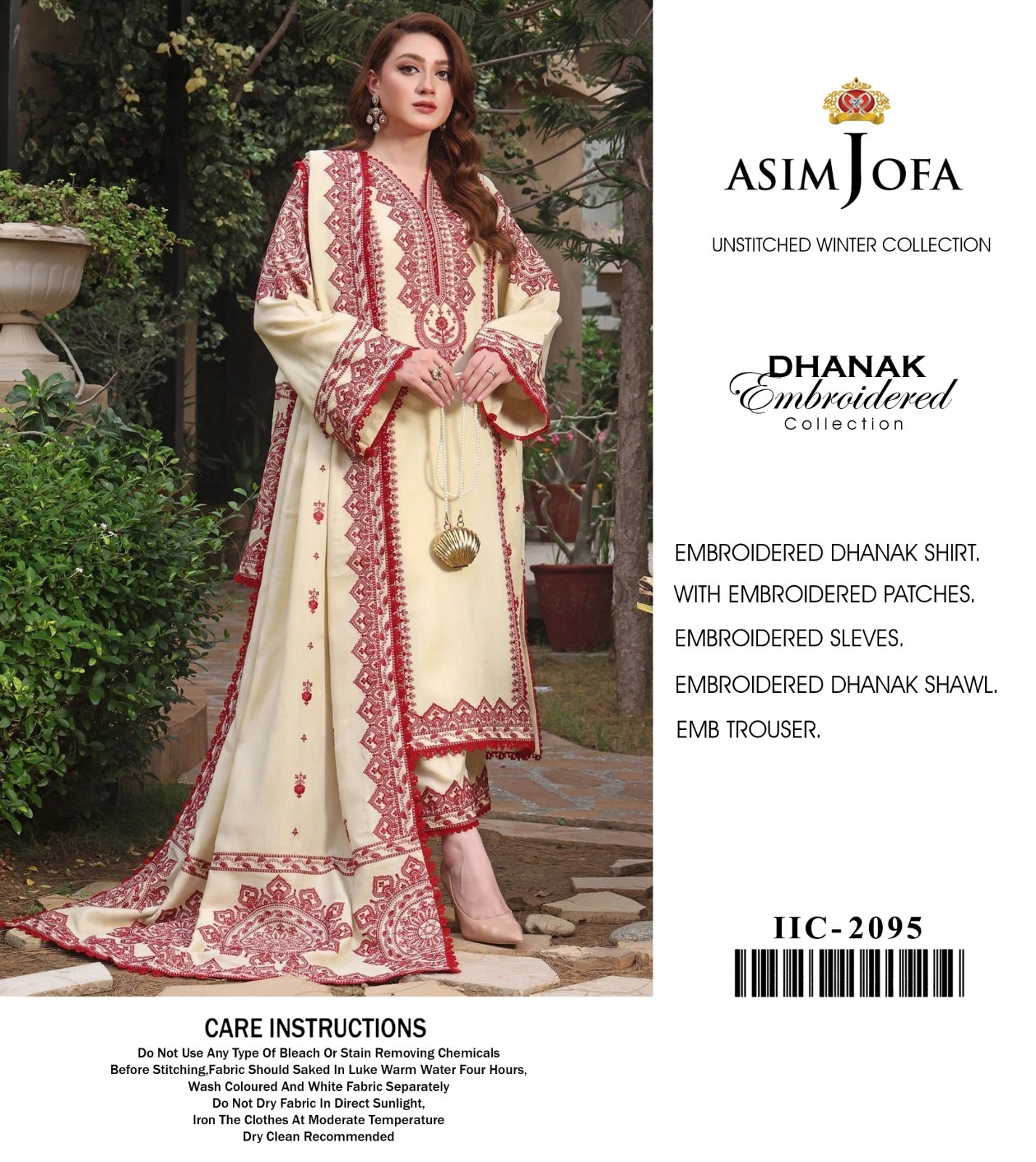 WINTER UNSTICHED DHANAK 3 PC