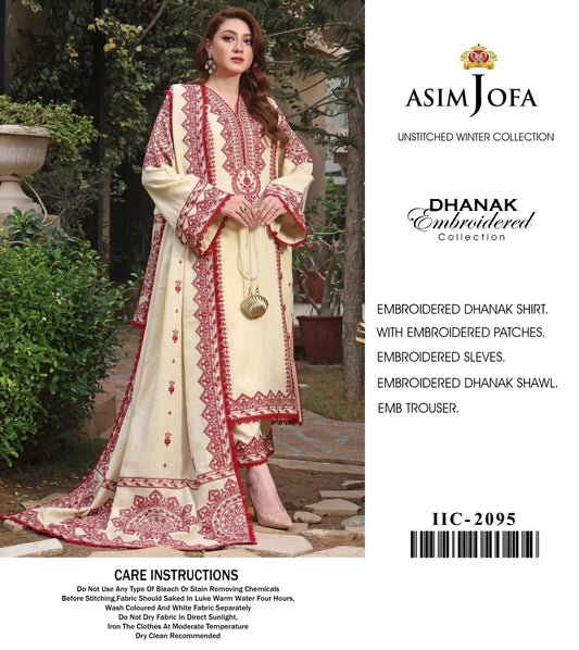 WINTER UNSTICHED DHANAK 3 PC