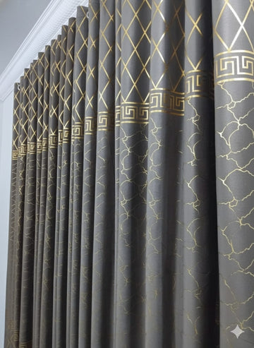 ✨ Velvet Curtain – Laser Design ✨(Ultra Soft)