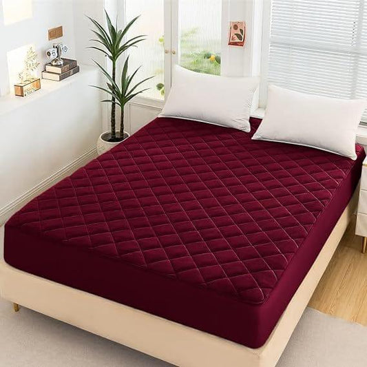 Quilted water proof mattress cover