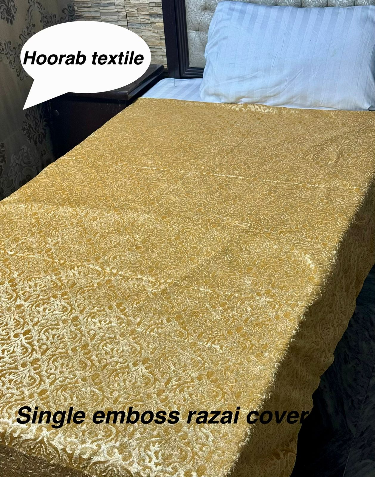 Single embose velvet