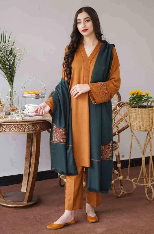 WINTER UNSTICHED DHANAK 3 PC