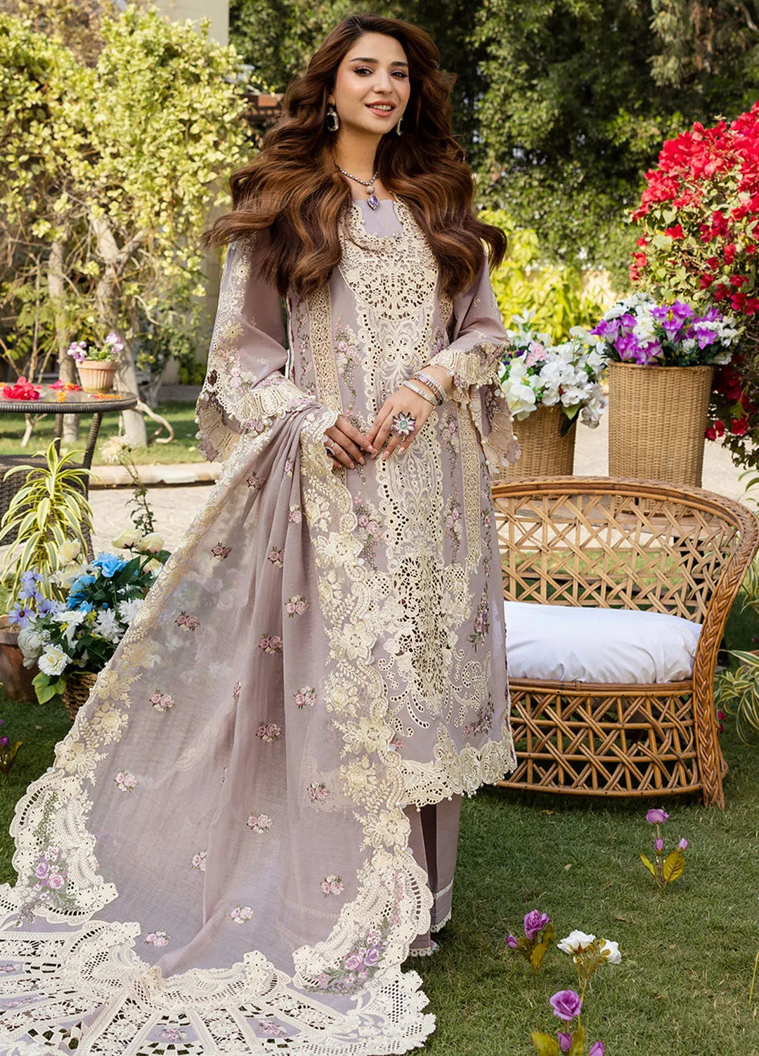 Embroidered lawn Three Piece D-30