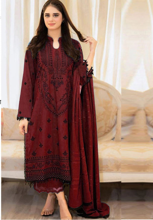 WINTER UNSTICHED DHANAK 3 PC