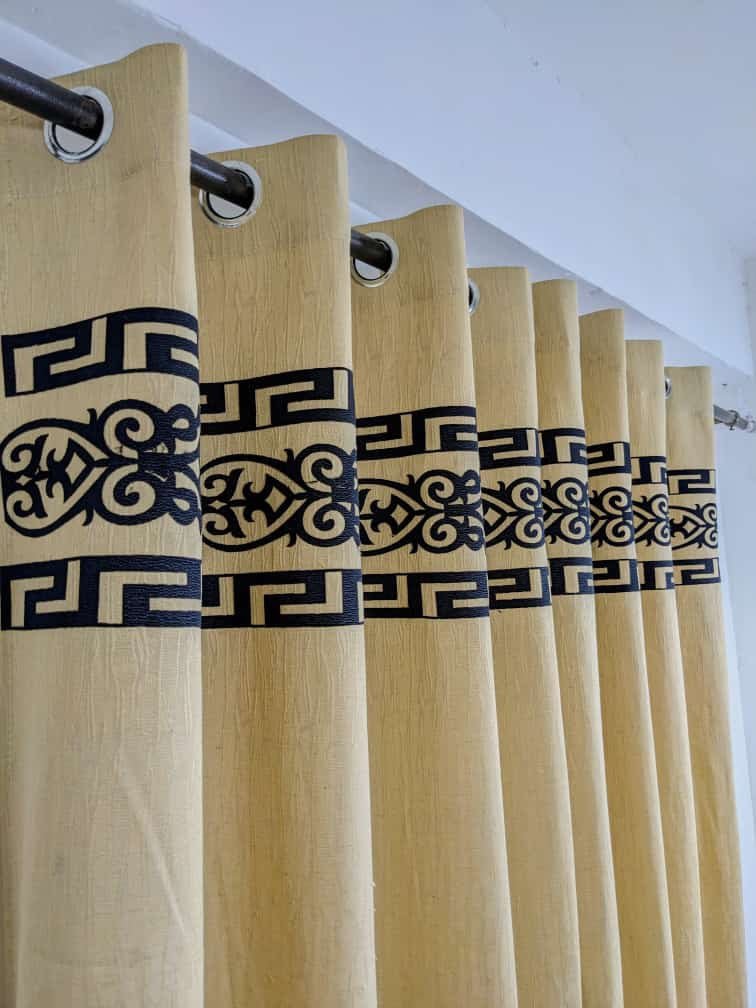 ✨ Velvet Curtain – Laser Design ✨(Ultra Soft)