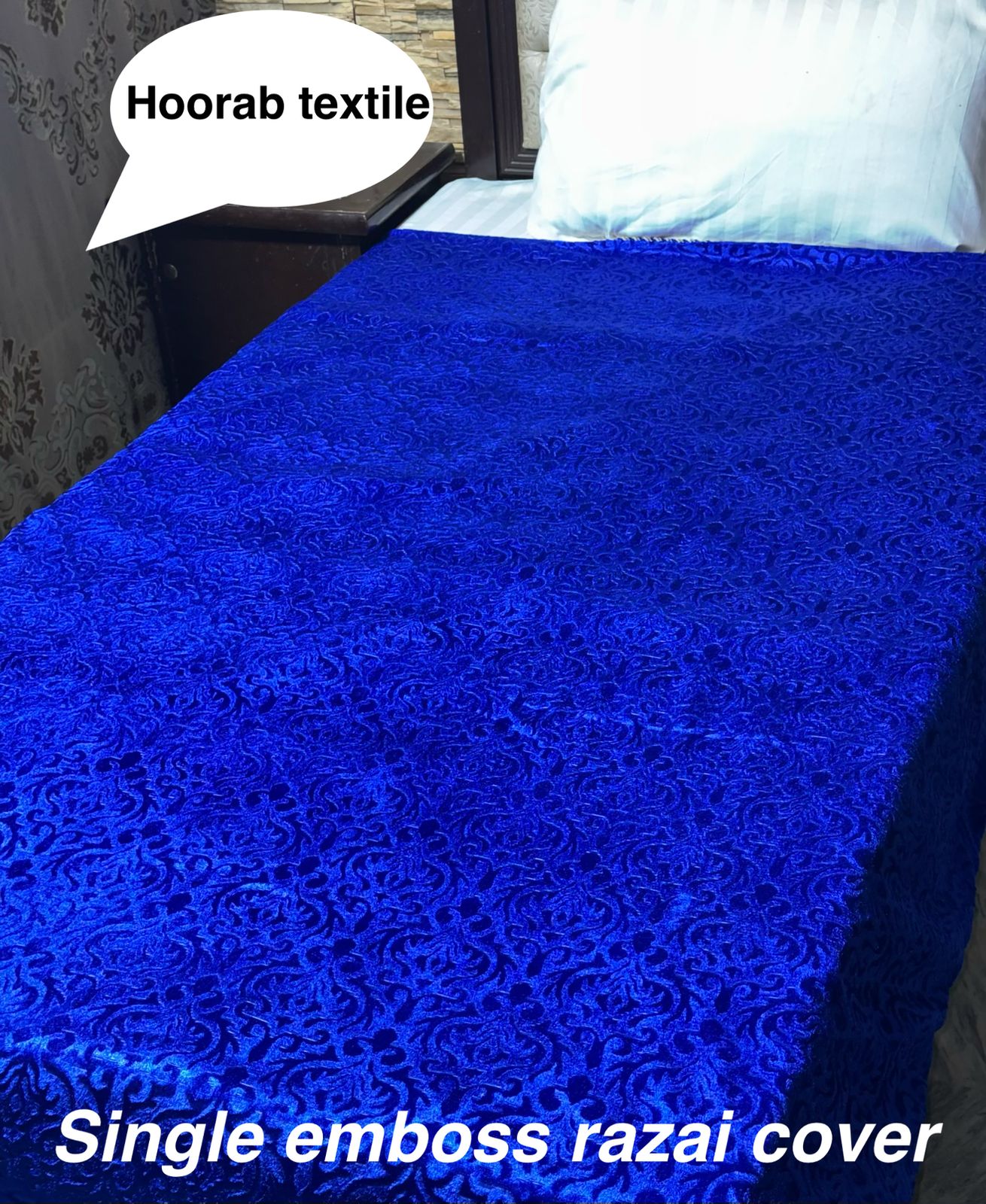 Single embose velvet